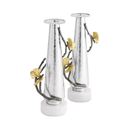 Best Sale โจ Michael Aram Butterfly Ginkgo Gold Candleholders, Set Of 2 Silver ๐ 4 Best Sale โจ Michael Aram Butterfly Ginkgo Gold Candleholders, Set Of 2 Silver ๐ - Image 4