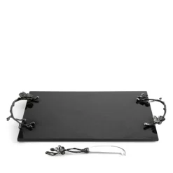Cheap 🔥 Michael Aram Black Orchid Cheese Board & Knife Black Nickelplate ⭐ -Michael Aram Sales Store unnamed file 1052