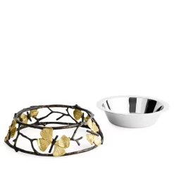 Discount ✔️ Michael Aram Butterfly Ginkgo Small 🐕 Dog Bowl Silver/gold 😀 -Michael Aram Sales Store unnamed file 1092