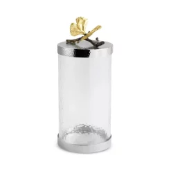 Outlet 🥰 Michael Aram Butterfly Ginkgo Large Kitchen Canister Silver 💯