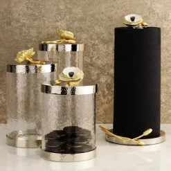 Outlet 🥰 Michael Aram Butterfly Ginkgo Large Kitchen Canister Silver 💯 -Michael Aram Sales Store unnamed file 1097