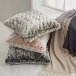 Best Sale 😍 Michael Aram Faux Fur Decorative Pillow, 20" X 20" Brown 🧨