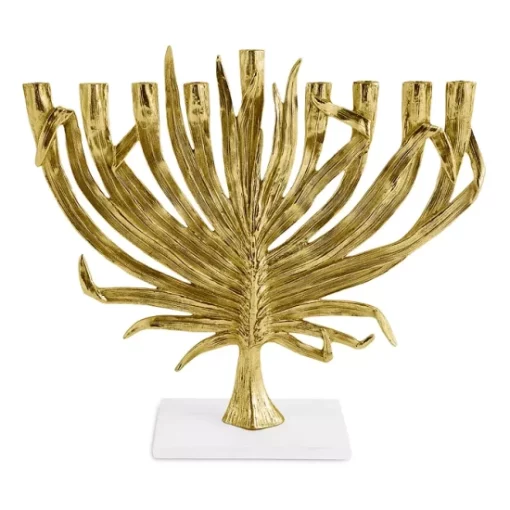Promo ⭐ Michael Aram Palm Menorah White/gold 😀 -Michael Aram Sales Store unnamed file 1148