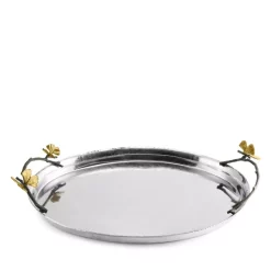 Flash Sale ⌛ Michael Aram Butterfly Ginkgo Oval Tray Silver/gold 🤩