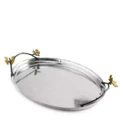 Flash Sale ⌛ Michael Aram Butterfly Ginkgo Oval Tray Silver/gold 🤩 -Michael Aram Sales Store unnamed file 1195