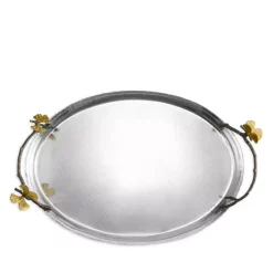 Flash Sale ⌛ Michael Aram Butterfly Ginkgo Oval Tray Silver/gold 🤩 -Michael Aram Sales Store unnamed file 1196