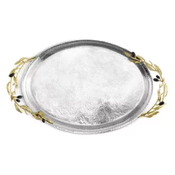 Flash Sale ⭐ Michael Aram Olive Branch Serving Tray Silver 🔥 -Michael Aram Sales Store unnamed file 1210
