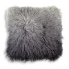 Best reviews of 🔔 Michael Aram Dip Dye Curly Sheepskin Pillow, 18" X 18" Charcoal 🎉
