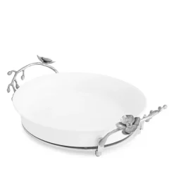 New 🥰 Michael Aram White Orchid Pie Plate Silver 😀 -Michael Aram Sales Store unnamed file 1268