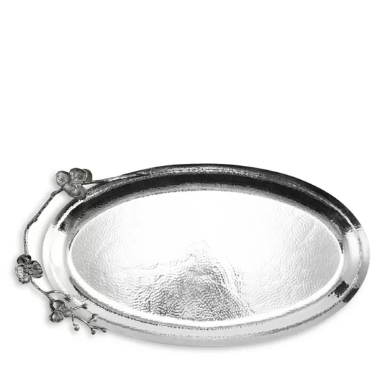 New โจ Michael Aram Black Orchid Large Oval Platter No Color ๐ 4 New โจ Michael Aram Black Orchid Large Oval Platter No Color ๐ - Image 4