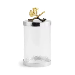 Deals 👏 Michael Aram Butterfly Ginkgo Medium Kitchen Canister Silver ✔️