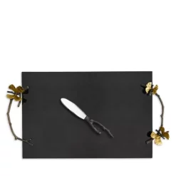 New 🤩 Michael Aram Butterfly Ginkgo Cheeseboard With Knife Black/silver/gold 🌟 -Michael Aram Sales Store unnamed file 1387