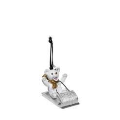 Promo ⭐ Michael Aram Sledding Teddy Ornament Multi 🔥