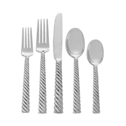 Flash Sale ✔️ Michael Aram Twist 5-Piece Flatware Set Silver 😉