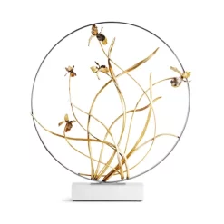 Best reviews of 🤩 Michael Aram Black Iris 22" Moon Gate Sculpture No Color 🎉