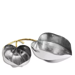 Coupon 🔔 Michael Aram Lodhi Garden Gooseberry Double Bowl Silver 😉 -Michael Aram Sales Store unnamed file 1484