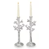 Flash Sale 🎁 Michael Aram Tree Of Life Candlestick, Pair Nickel Plate 🛒