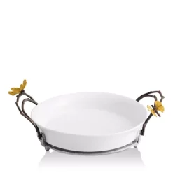 Brand new 😍 Michael Aram Butterfly Ginkgo Pie Plate White 👏