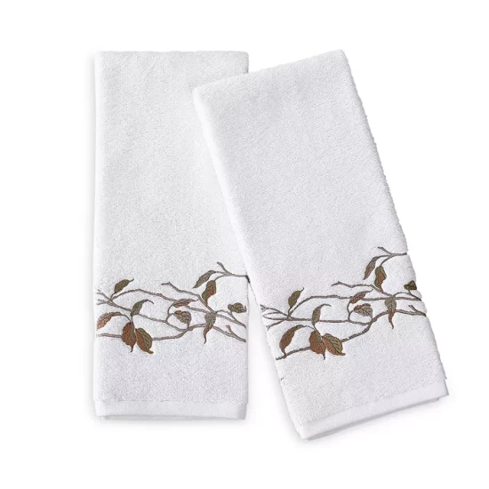 Best deal ๐ Michael Aram Branch Embroidered Hand Towel Set Brown โจ 2 Best deal ๐ Michael Aram Branch Embroidered Hand Towel Set Brown โจ - Image 2