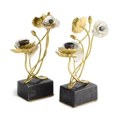 Best Pirce 🔔 Michael Aram Anemone Candleholders, Set Of 2 No Color 🥰 -Michael Aram Sales Store unnamed file 242