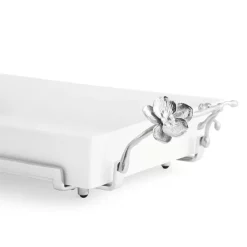 Wholesale 🎁 Michael Aram White Orchid 3-Quart Casserole Dish Silver 🌟 -Michael Aram Sales Store unnamed file 259