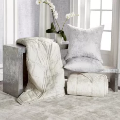 Promo 🎁 Michael Aram Metallic Textured Bedding Collection Ivory 😉 -Michael Aram Sales Store unnamed file 284