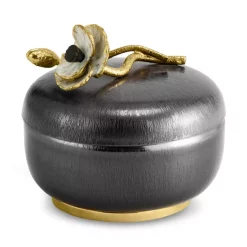 Discount 🌟 Michael Aram Anemone Covered 🍬 Candy Dish Gray 🔔