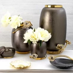 Discount 🌟 Michael Aram Anemone Covered 🍬 Candy Dish Gray 🔔 -Michael Aram Sales Store unnamed file 314