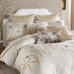 Brand new ❤️ Michael Aram Iris Bedding Collection Silver 🔥