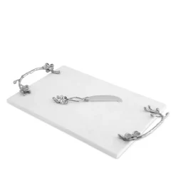 Outlet 💯 Michael Aram White Orchid Cheese Board With Knife 🔔 -Michael Aram Sales Store unnamed file 355
