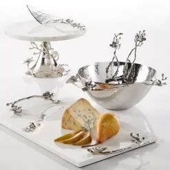 Outlet 💯 Michael Aram White Orchid Cheese Board With Knife 🔔 -Michael Aram Sales Store unnamed file 358