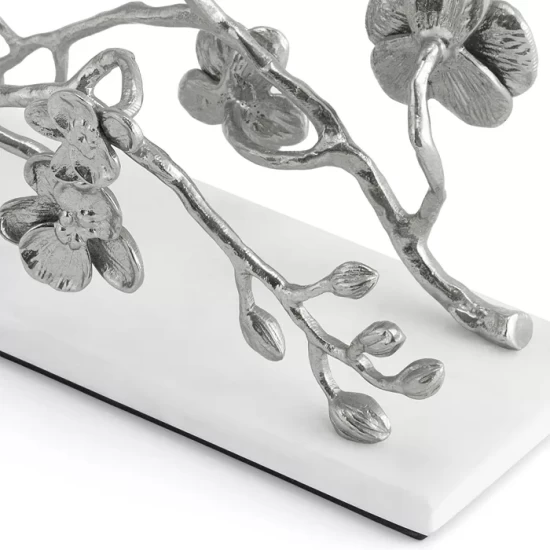 Brand new ๐ Michael Aram White Orchid Vertical Napkin Holder Silver ๐ 2 Brand new ๐ Michael Aram White Orchid Vertical Napkin Holder Silver ๐ - Image 2