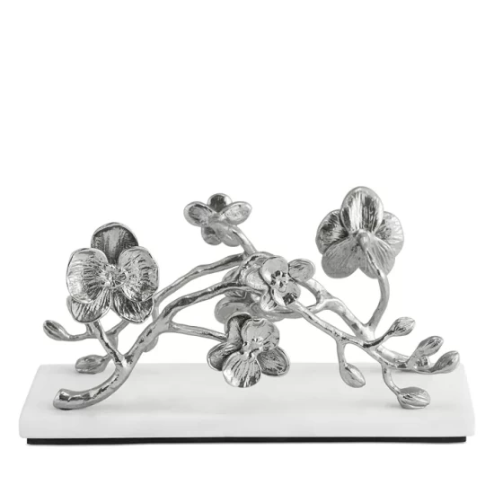Brand new ๐ Michael Aram White Orchid Vertical Napkin Holder Silver ๐ 4 Brand new ๐ Michael Aram White Orchid Vertical Napkin Holder Silver ๐ - Image 4