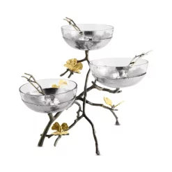 Cheapest 🛒 Michael Aram Butterfly Ginkgo Triple Bowl Set Multi 🔥