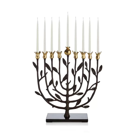 Discount ๐งจ Michael Aram Pomegranate Kosher Menorah Black/gold โจ 1 Discount ๐งจ Michael Aram Pomegranate Kosher Menorah Black/gold โจ