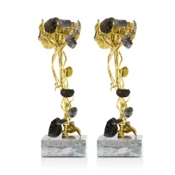 Discount ๐ Michael Aram Monet's Garden Medium Candleholders, Set Of 2 Gold ๐