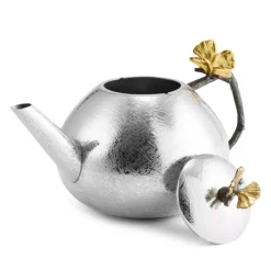 Hot Sale 😉 Michael Aram Butterfly Ginkgo Round Teapot Silver 🔔 -Michael Aram Sales Store unnamed file 444