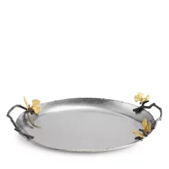 Budget ⌛ Michael Aram Butterfly Ginkgo Medium Tray Silver ⌛