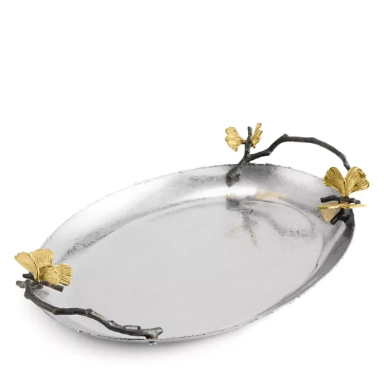 Budget ⌛ Michael Aram Butterfly Ginkgo Medium Tray Silver ⌛ 2 Budget ⌛ Michael Aram Butterfly Ginkgo Medium Tray Silver ⌛ - Image 2