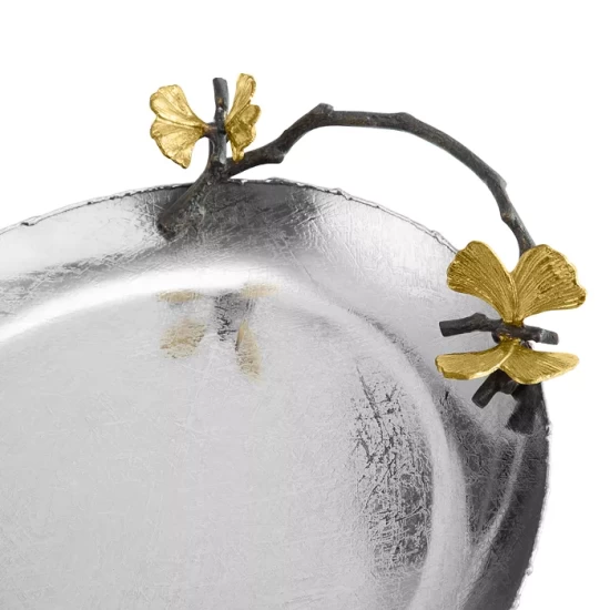 Budget ⌛ Michael Aram Butterfly Ginkgo Medium Tray Silver ⌛ 3 Budget ⌛ Michael Aram Butterfly Ginkgo Medium Tray Silver ⌛ - Image 3