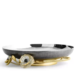 Best deal ⌛ Michael Aram Anemone Medium Footed Platter Black 🛒 -Michael Aram Sales Store unnamed file 521