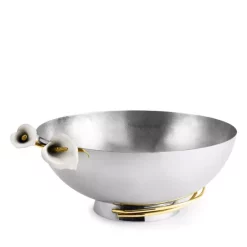 Discount 😍 Michael Aram Calla Lily Large Serving Bowl Silver 🧨