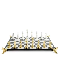 Promo 🎉 Michael Aram Flights Of Fancy Chess Set Black/white 🔔
