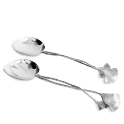 Deals ⌛ Michael Aram Ginkgo Serving Set - 100% Exclusive Silver ⌛