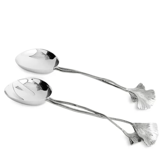 Deals ⌛ Michael Aram Ginkgo Serving Set - 100% Exclusive Silver ⌛ 1 Deals ⌛ Michael Aram Ginkgo Serving Set - 100% Exclusive Silver ⌛