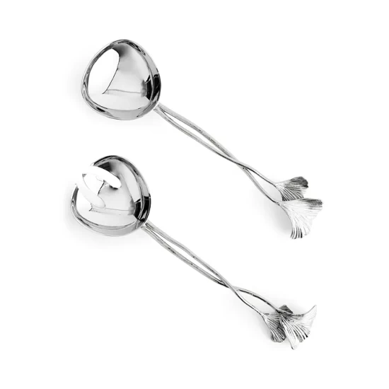 Deals ⌛ Michael Aram Ginkgo Serving Set - 100% Exclusive Silver ⌛ 2 Deals ⌛ Michael Aram Ginkgo Serving Set - 100% Exclusive Silver ⌛ - Image 2