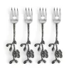 Cheap 🧨 Michael Aram Black Orchid Hor D'oeuvres Fork Set Silver 🎉