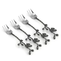 Cheap 🧨 Michael Aram Black Orchid Hor D'oeuvres Fork Set Silver 🎉 -Michael Aram Sales Store unnamed file 637