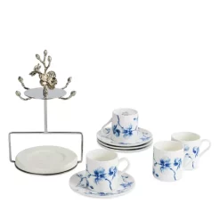 Discount 🔔 Michael Aram Blue Orchid Demitasse Cup & Saucer Set With Stand White 💯 -Michael Aram Sales Store unnamed file 647