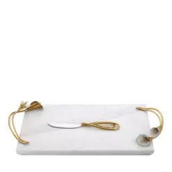 Wholesale 🧨 Michael Aram Calla Lily Cheese Board With Knife White 🥰